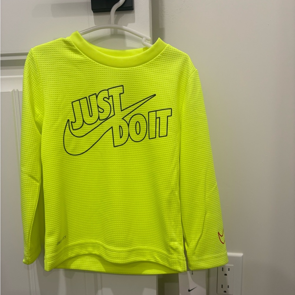 Nike Kids Bright Yellow Long Sleeve Tee
